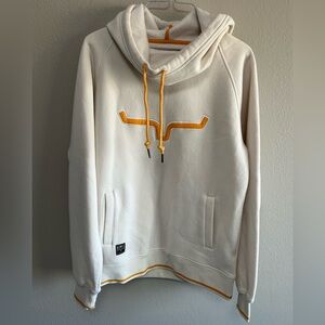 Kimes Ranch Cream Hoodie with Orange Accents